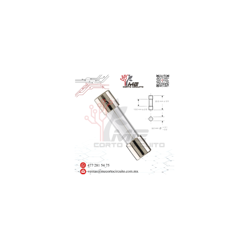 FUSIBLE DE VIDRIO EUROPEO 250V