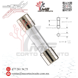 FUSIBLE DE VIDRIO EUROPEO 250V