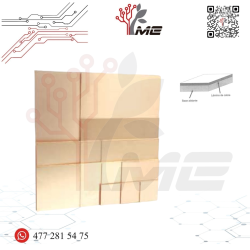 PLACA FENOLICA 1 CARA COBRE