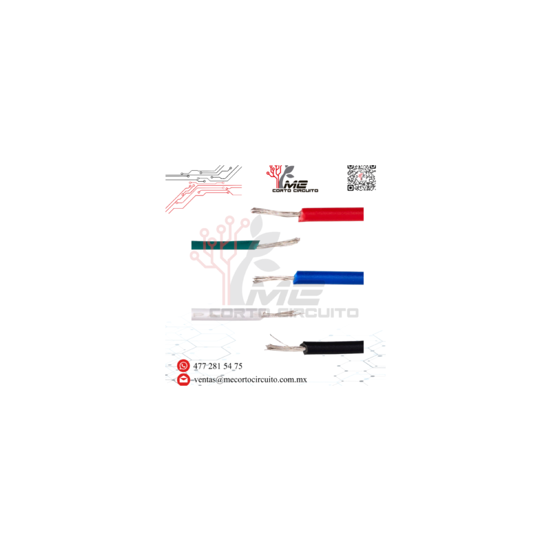 1 METRO DE CABLE AWG CAL.22