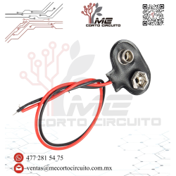 BROCHE SIN PLUG PARA PILA 9V