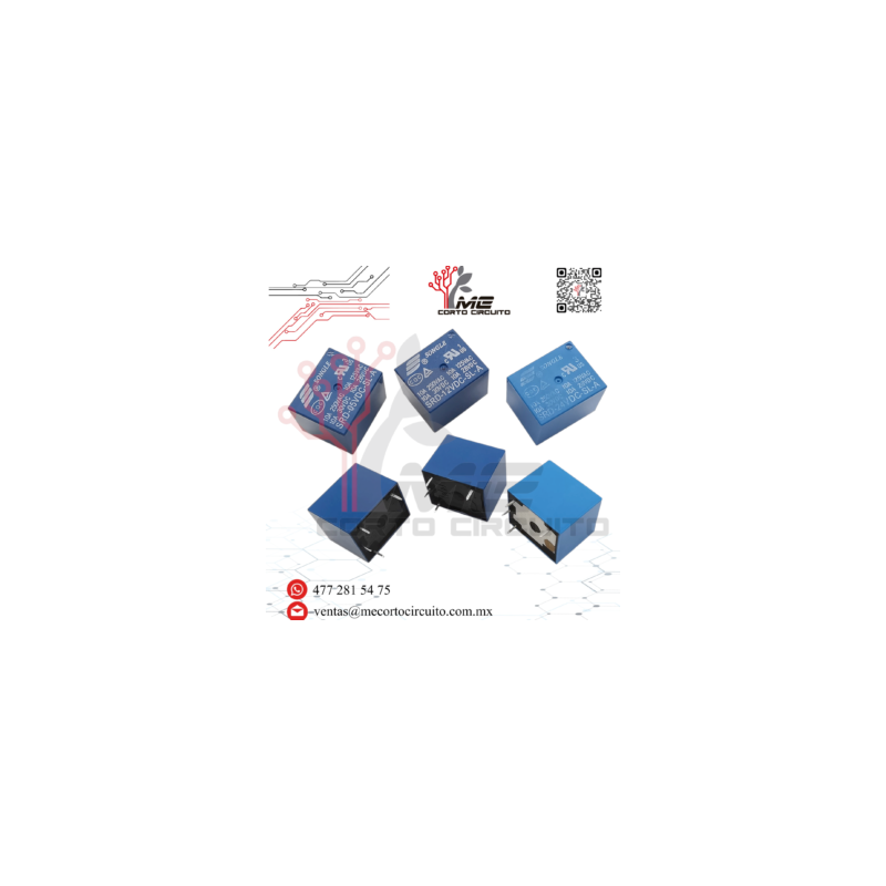 RELEVADOR DC 10A 250V 5 PINES