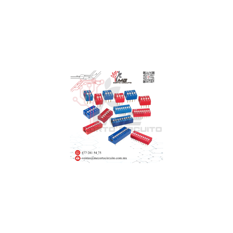 INTERRUPTOR DIP 2.54 MM