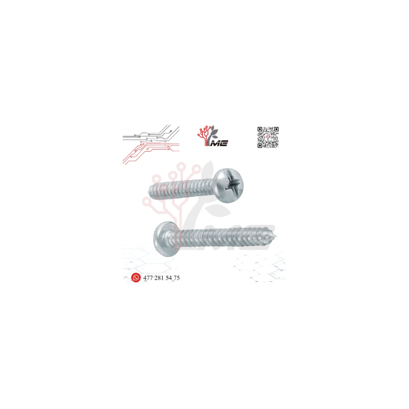 TORNILLO DE ACERO GALVANIZADO 1/4 * 3/4 IN