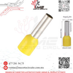 TERMINAL FERRUL C/AISLANTE AMARILLO