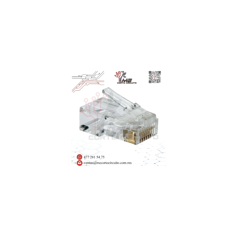 CONECTOR PLUG RJ45 CAT 6E