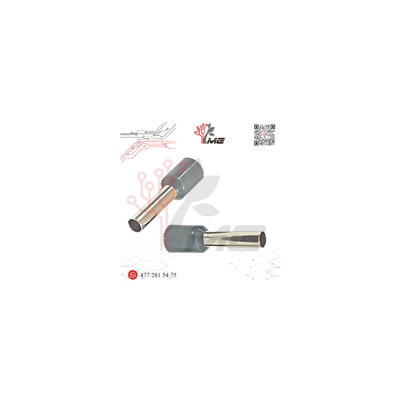 TERMINAL FERRUL C/AISLANTE 4 MM GRIS