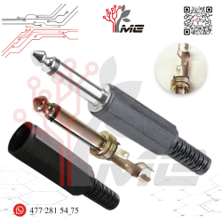 PLUG 6.3mm CON RESORTE