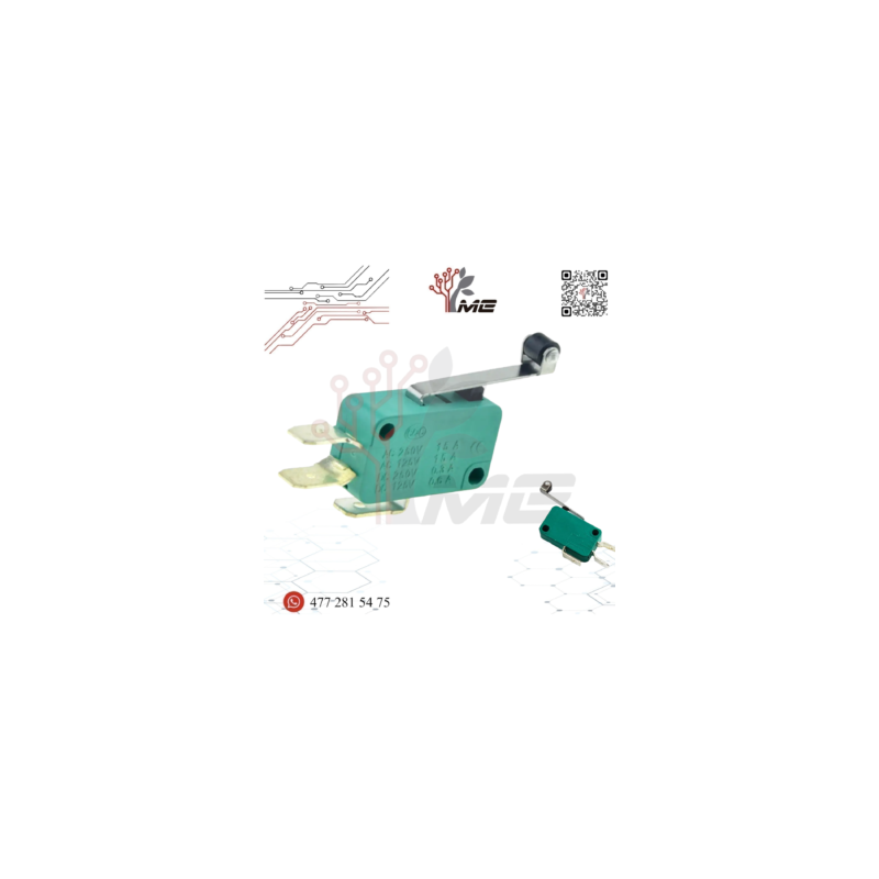 MICROSWITCH CON PALANCA 16A 125/250V