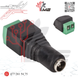 CONECTOR DE CORRIENTE HEMBRA 3.5MM C/TERMINAL ATORNILLABLE