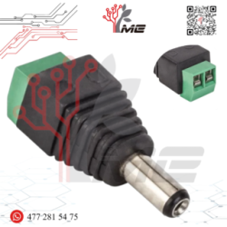 CONECTOR DE CORRIENTE MACHO 3.5MM C/TERMINAL ATORNILLABLE