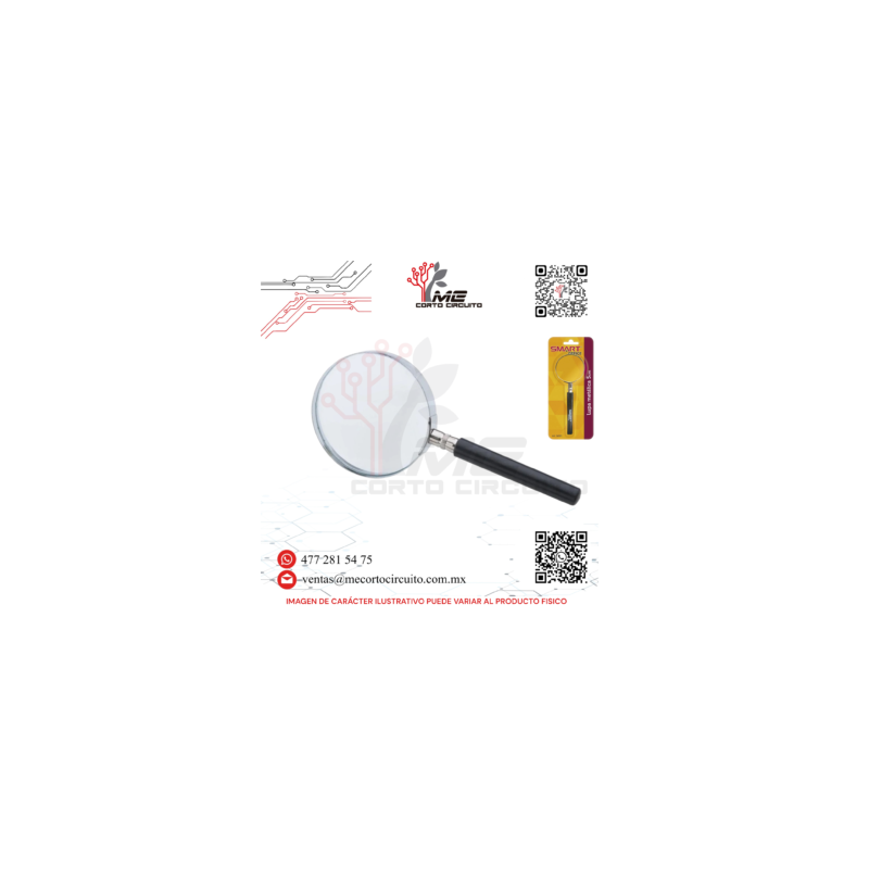 LUPA 5CM CON ARO DE METAL