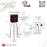 TRANSISTOR MOSFET 2N7000 TO-92