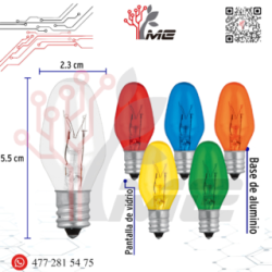LÁMPARA PARA BASE E12  7.5W (foco)