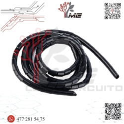 ESPIRAL NEGRO PARA CABLES 13mm