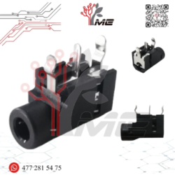 JACK HEMBRA NEGRO 3.5 MM 3 PINES