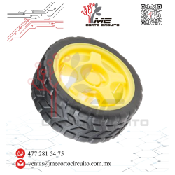 RUEDA / LLANTA PARA MOTORREDUCTOR 67X25 MM