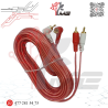 CABLE PARA AUDIO RCA 2 PLUG EN L – 2 PLUG RECTO