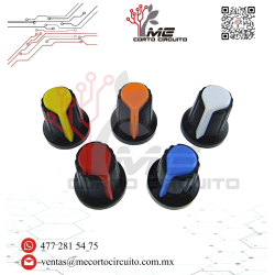 PERILLA PARA POTENCIÓMETRO EJE 6MM