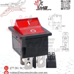 INTERRUPTOR CON PILOTO 4 PINES 6A/250V