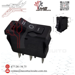 SWITCH DOBLE POSICION 10A 125V MINI