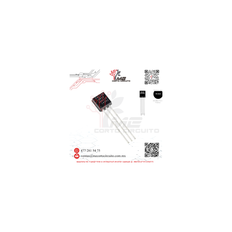 TO-92 SENSOR DE TEMPERATURA DIGITAL DS18B20