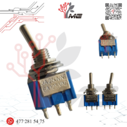 SWITCH DE PALANCA 3 PINES 1P -2T