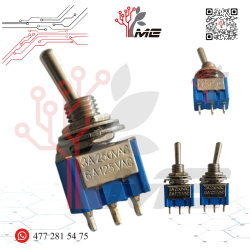 SWITCH DE PALANCA 3 PINES 1P -2T