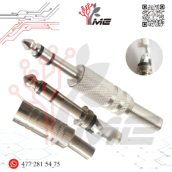 PLUG 6.3mm CON RESORTE