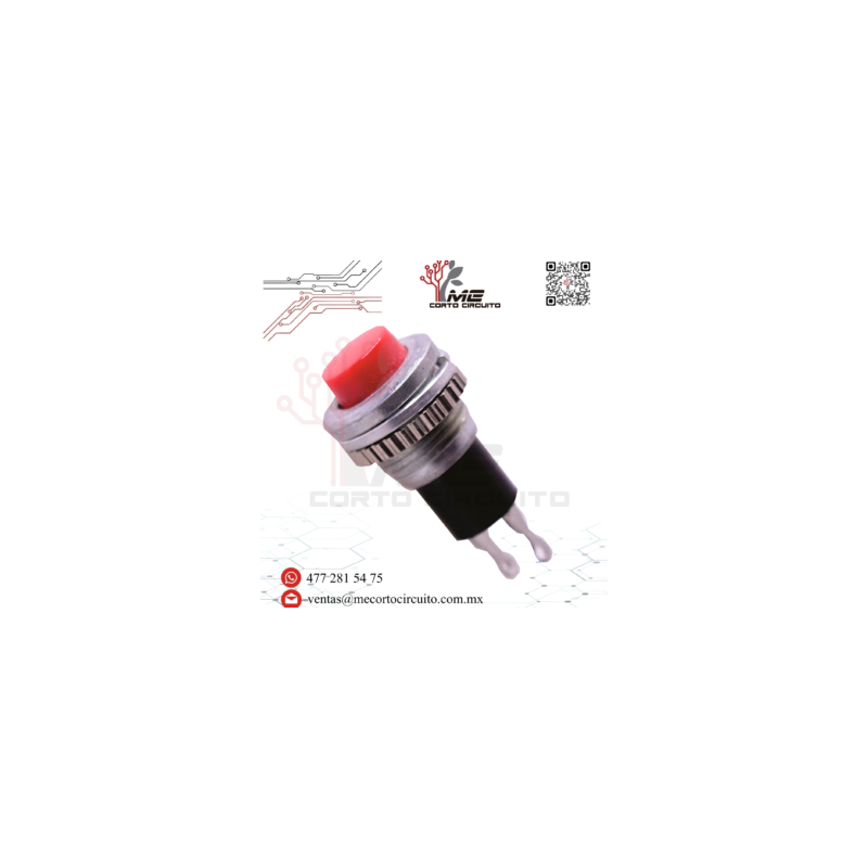 SWITCH PUSH NA ROJO 3A 125V