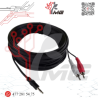 CABLE PARA AUDIO 2 RCA MACHO -1 PLUG 3.5mm
