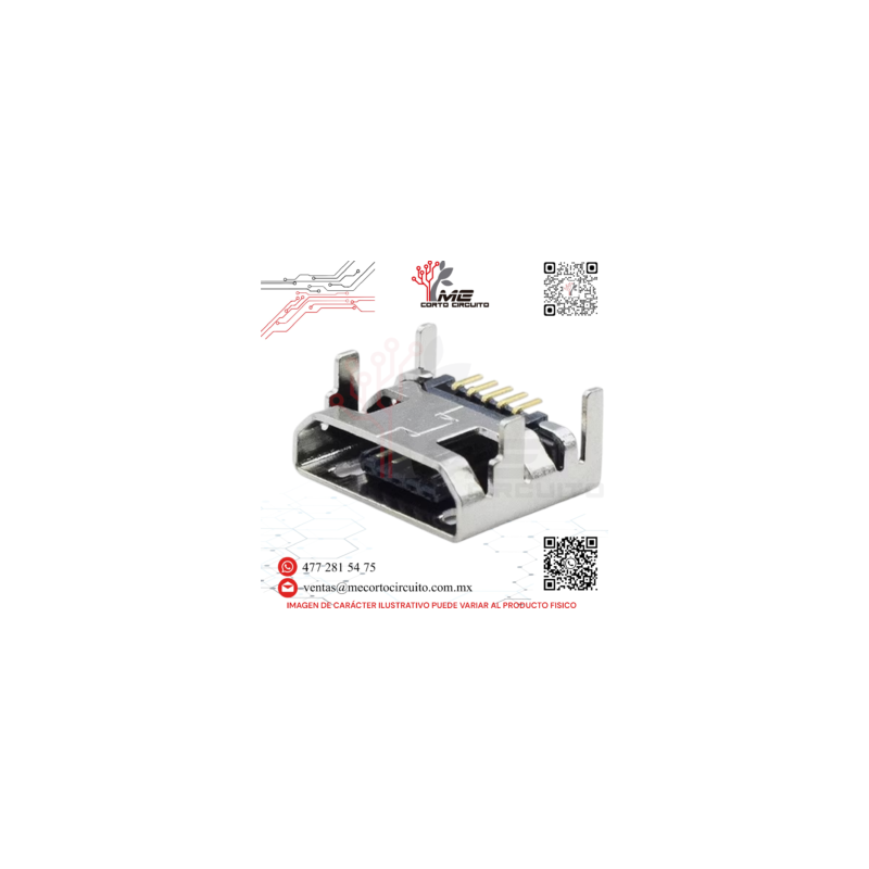 JACK MICRO USB 5 PINES