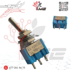 SWITCH DE PALANCA 3 PINES 1P -2 T