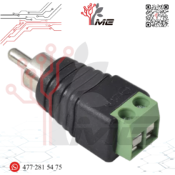 ADAPTADOR PLUG RCA C/TERMINAL ATORNILLABLE