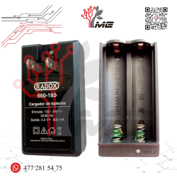 CARGADOR DE 2 PILAS 18650