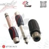 ADAPTADOR JACK RCA A PLUG 6.3mm MONO