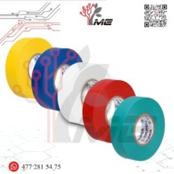 CINTA DE AISLAR DE COLORES 18m X19mm