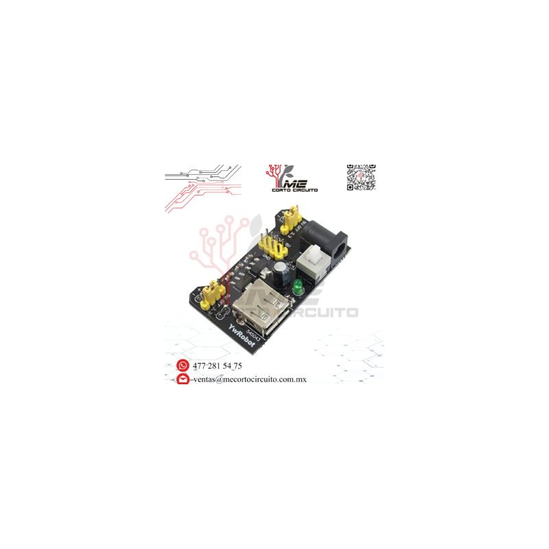 FUENTE DE ALIMENTACION PARA PROTOBOARD MB102 3.3v / 5v
