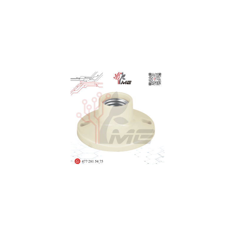 PORTALÁMPARAS DE BAQUELITA 90 MM