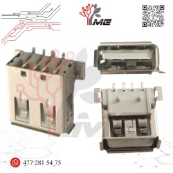 JACK USB DE 4 HILOS PARA CIRCUITO IMPRESO