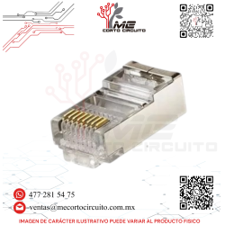 CONECTOR PLUG RJ45 CAT 5E REFORZADO