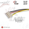 TERMINAL MOLEX XH2.54 MM 4 PINES CON CABLE