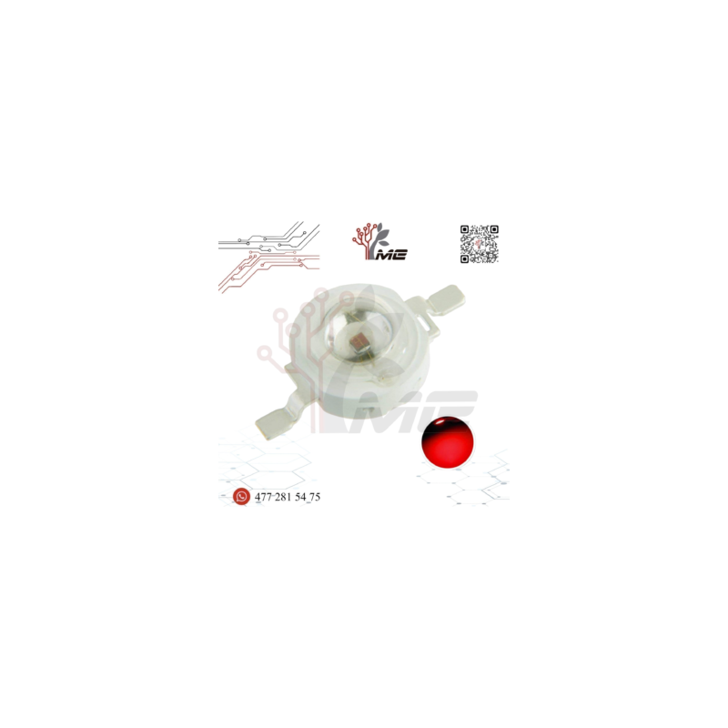 LED DE POTENCIA 1W SMD ROJO