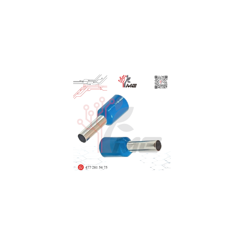 TERMINAL FERRUL C/AISLANTE 2.5 MM AZUL