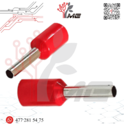 TERMINAL FERRUL C/AISLANTE 1.5 MM ROJA