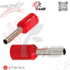 TERMINAL FERRUL C/AISLANTE 1.5 MM ROJA