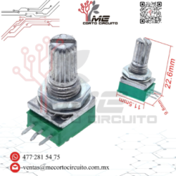 POTENCIÓMETRO PARA AMPLIFICADOR RK097N 3 PINES