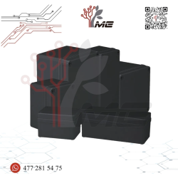 CAJA DE PLASTICO NEGRO PARA PROYECTOS