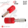 TERMINAL FERRUL C/AISLANTE 1.5 MM ROJA