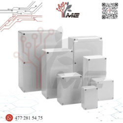 CAJA DE PLASTICO GRIS PARA PROYECTOS